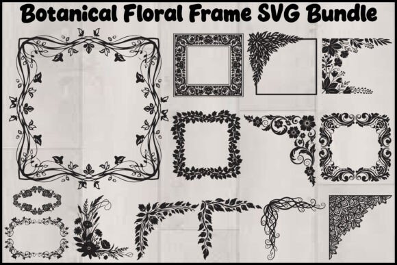 Botanical Floral Frame SVG Bundle Graphics and Illustrations Review