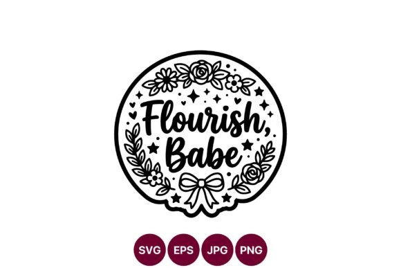 Flourish Babe Floral Circle Handwritten Review