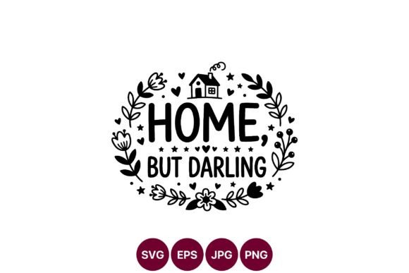 Home but Darling Floral Wreath Vector Review