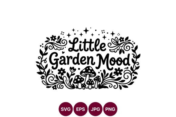 Little Garden Mood Floral Mushroom Graphics and Illustrations Review