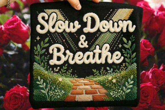 Mental Health Floral Brain Faux Yarn PNG Graphics and Illustrations Review