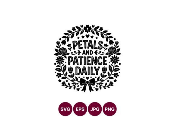 Petals and Patience Daily Floral Wreath Graphics and Illustrations Review