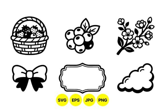 Rustic Berry Floral Clipart Pack Graphics and Illustrations Review